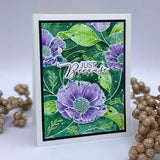 Spellbinders BetterPress Press Plate From The Pressed Posies, Cosmos Backdrop (BP-105)
