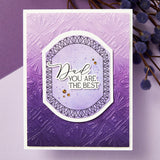 Spellbinders Press Plate From Mirrored Arch Collection, Mother's & Father's Day Sentiments