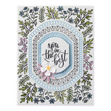 Spellbinders Press Plate From Mirrored Arch Collection, Mirrorred Arch Nested Sprigs