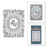 Spellbinders Press Plate From Mirrored Arch Collection, Mirrorred Arch Nested Sprigs