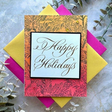 Spellbinders, BetterPress Press Plate By Paul Antonio, Copperplate, Happy Holidays (BP-178)
