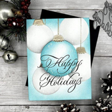 Spellbinders, BetterPress Press Plate By Paul Antonio, Copperplate, Happy Holidays (BP-178)