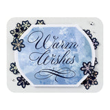 Spellbinders, BetterPress Press Plate By Paul Antonio, Copperplate, Warm Wishes (BP-179)