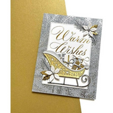 Spellbinders, BetterPress Press Plate By Paul Antonio, Copperplate, Warm Wishes (BP-179)