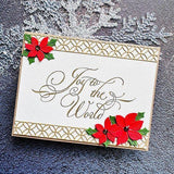 Spellbinders, BetterPress Press Plate By Paul Antonio, Copperplate, Joy To The World (BP-181)