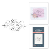 Spellbinders, BetterPress Press Plate By Paul Antonio, Copperplate, Joy To The World (BP-181)