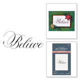 Spellbinders, BetterPress Press Plate By Paul Antonio, Copperplate, Believe (BP-183)