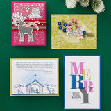 Spellbinders BetterPress Plate & Die Set, From the Home for the Holidays Collection, Dashing Reindeer Registration (BPR-013)