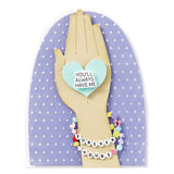 Spellbinders, Press Plate & Die Set, Beads of Friendship, Bestie Sentiments (BP-225)