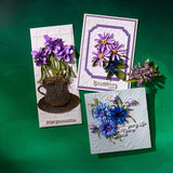Spellbinders, BetterPress Plate & Die by Susan Tierne, Through the Meadow Sentiments (BP-244)