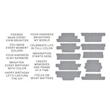 Spellbinders BetterPress Plate & Die Set, Take Note Collection, Reel Color Sentiments (BP-296)