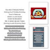 Spellbinders BetterPress Plate & Die Set, Cuckoo Cottage, Cuckoo Cottage Sentiments (BP-317)