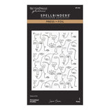 Spellbinders, BetterPress & Glimmer, Press + Foil Plate & Die Set, Perceptual Profiles (BP-339)