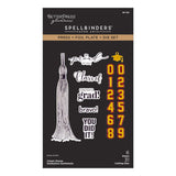 Spellbinders Press + Foil Plate & Die Set, Classic Mouse, Graduation Sentiments (BP-358)