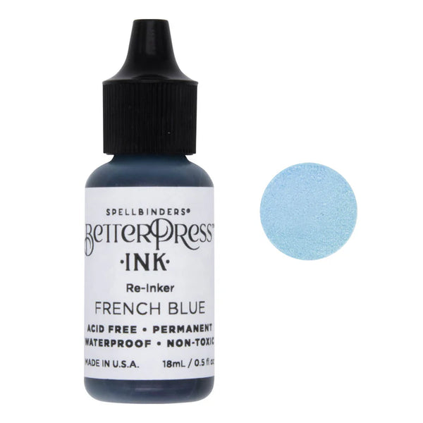 Spellbinders BetterPress Ink Reinker, French Blue