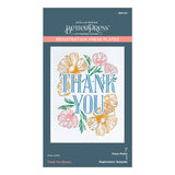 Spellbinders BetterPress Press Plates, Thank You Blooms Registration (BPR-001)