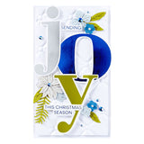 Spellbinders BetterPress Plate, From the Home for the Holidays Collection, Color Mix Joy Registration (BPR-014)