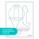 Spellbinders BetterPress Plate, From the Home for the Holidays Collection, Color Mix Joy Registration (BPR-014)