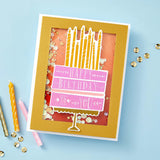 Spellbinders, BetterPress Society, Press Plates, Cutting Die & Registration Template, Birthaday Layer Cake (BPR-007)