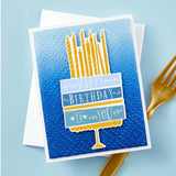Spellbinders, BetterPress Society, Press Plates, Cutting Die & Registration Template, Birthaday Layer Cake (BPR-007)
