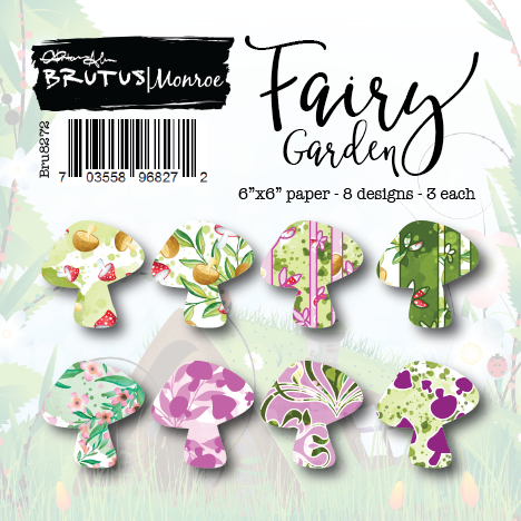 Brutus Monroe, 6"x6" Paper Pad, 24/pkg., Fairy Garden