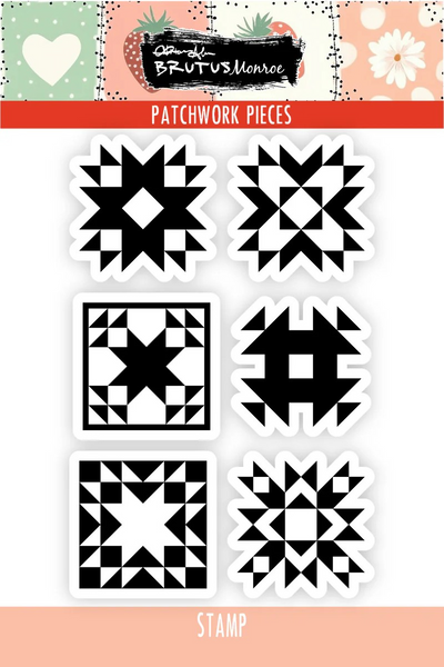 Brutus Monroe, 3x4 Clear Stamp Set, Patchwork Pieces (BRU8379)
