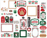 Echo Park Cardstock Ephemera 34/Pkg, Frames & Tags, Baking Spirits Bright (BSB388025)