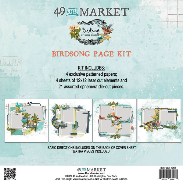 49 And Market, Birdsong Page Kit (BSK-29475)