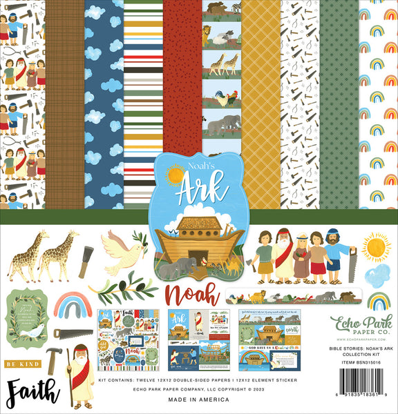 Echo Park Collection Kit 12"X12", Bible Stories: Noah's Ark