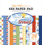 Echo Park, 6x6 Paper Pad, Born to Travel - Scrapbooking Fairies