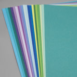 Bazzill, 12X12 Smoothies Cardstock Assortment Pack, Cool Tones (20 Colors)