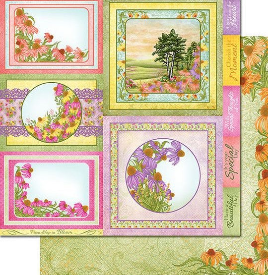 Heartfelt Creations, 12"x12" DoubleSided Paper, Backyard Blossoms Col