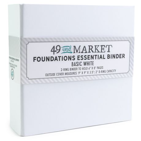 49 And Market Foundations Binder, White (FAB-32895)