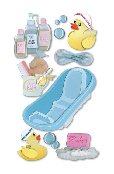 Jolee's Le Grande Dimensional Stickers, Bath Time