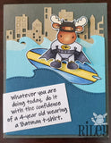 Riley & Company, Rubber Stamps, Batmoose