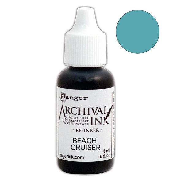 Archival Ink Pad Re-inker .5oz, Beach Cruiser