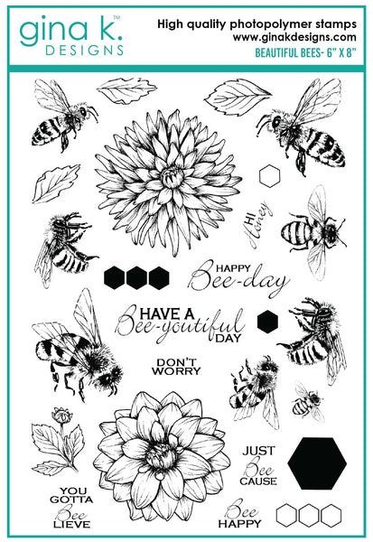 Gina K. Designs, Clear Stamps, Beautiful Bees