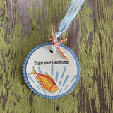 Gina K. Designs, 6" x 8" Clear Stamps & Dies Combo by Debrah Warner, Best Fishes