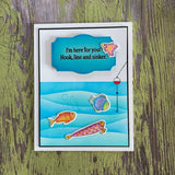 Gina K. Designs, 6" x 8" Clear Stamps by Debrah Warner, Best Fishes