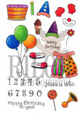 Riley & Company, Clear Stamps, Dress Up Riley, Birthday Accessories