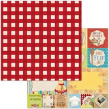 Bo Bunny, Family Recipes, Double-Sided Cardstock 12"x12", Bistro