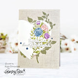Honey Bee Stamps, 6x8 Clear Stamp & Dies Combo, Blooming View