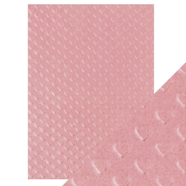 Tonic Studios, Craft Perfect Luxury Speciality Hand Crafted Cotton Papers, A4, Blush Heartbeat (Sold per sheet)