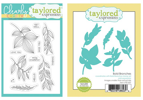 Taylored Expressions, Stamp & Die Combo, Bold Branches (TECP69 & TE1657)