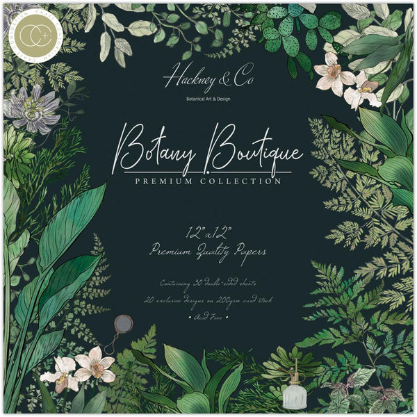 Craft Consortium Double-Sided Paper Pad 12"X12" 30/Pkg, Botany Boutique
