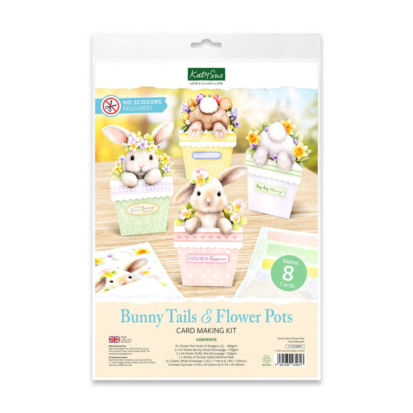 Katy Sue, Card Making Kit, Bunny Tails & Flower Pots