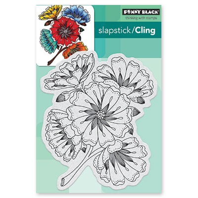 Penny Black Cling Stamps, Burst of Blooms