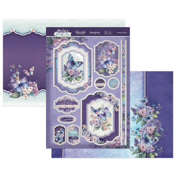 Hunkydory Crafts, Amethyst Wings Luxury Topper Set
