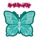 Heartfelt Creations, Floral Butterfly Collection, Cling Stamps & Dies Set Combo, Large Floral Butterfly