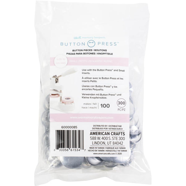 We R Memory Keepers Button Press Bulk Refill Pack 100/Pkg, Small (25mm)